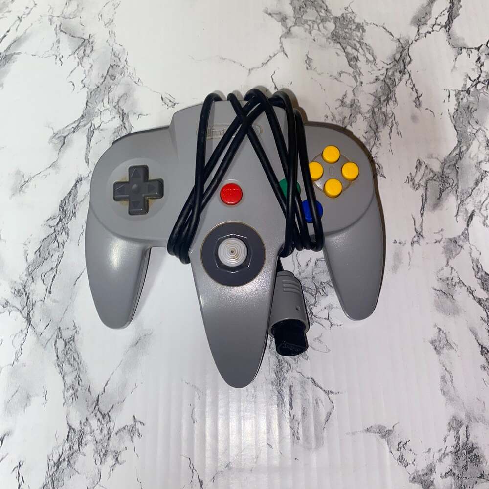 OEM Original Nintendo 64 N64 Controller Gray Official NUS-005 Authentic